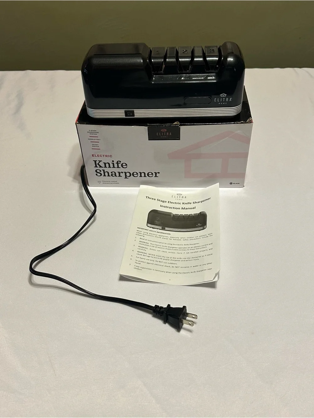 Elitra Electric Knife Sharpener - Black